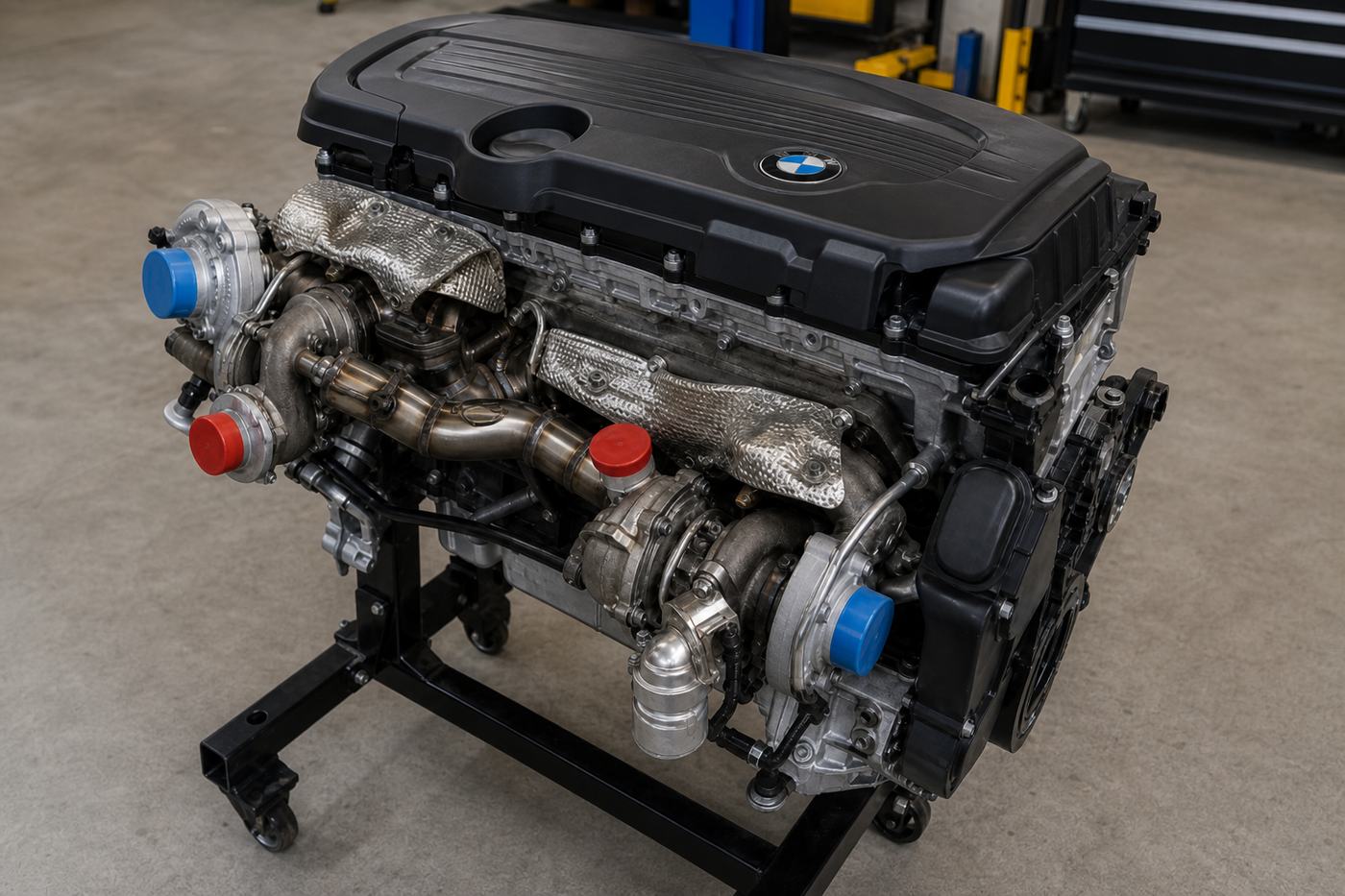N57 turbo detail